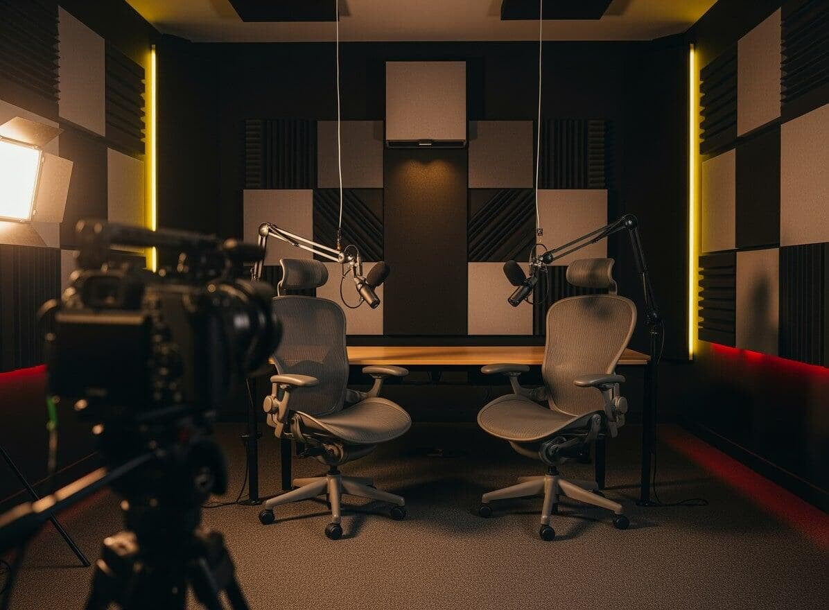 Wide interior control room shot